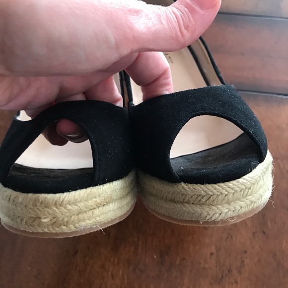 COLIN STUART 7.5 wedge espadrille peep toe heels - Picture 12 of 15